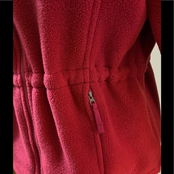 ♥️ Host Pick♥️ L.L. Bean Polartec Fleece Jacket, Raspberry, Small Petite - Picture 5 of 13